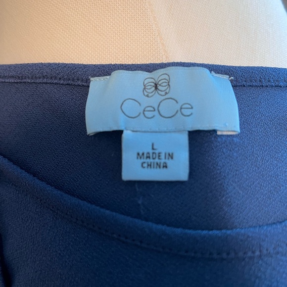 CeCe Cold Shoulder Ruffle Top - Picture 6 of 8